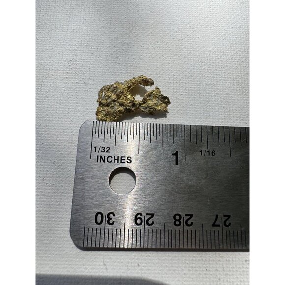 Gold on Quartz Crystal Nugget Specimen - Grass Valley, California - 1.8 grams - Picture 8 of 8